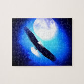 イーグル飛んでいる&ムーン ジグソーパズル (横)