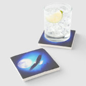 イーグル飛んでいる&ムーン ストーンコースター (横)