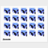 イーグル飛行中 スクエアシール (シート)