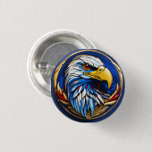 「イーグル飛行」 缶バッジ (正面&裏面)