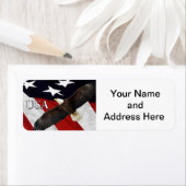 イーグル・アメリカ国旗 ラベル (インサイチュ)