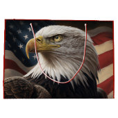 イーグル・アメリカ国旗 ラージペーパーバッグ (裏面)