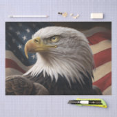 イーグル・アメリカ国旗 薄葉紙 (クラフト)