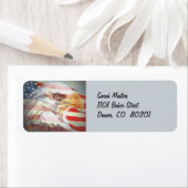 イーグル・アンド・フラッグ差出人住所ラベル ラベル (インサイチュ)