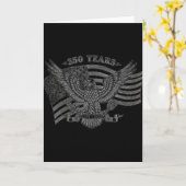 イーグル アンド フラッグ 250周年 1776-2026 250th カード (黄色い花)