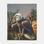 イーグル・イン・ザ・ワイルド フリースブランケット (正面)