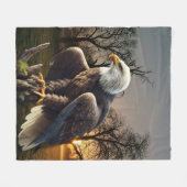 イーグル・イン・ザ・ワイルド フリースブランケット (正面(横))