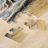 イーグル&ウルフインザフォレストパステルチョークスケッチ ジグソーパズル (側面)