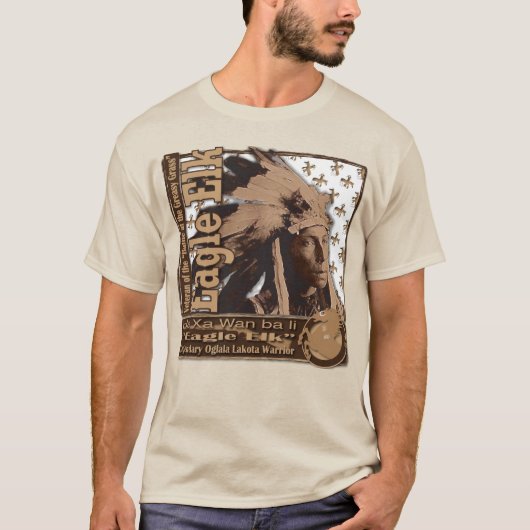 イーグル・エルク 伝説のオグララ・ラコタ戦士 Tシャツ (正面)