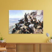 イーグル・エーリーの防衛 キャンバスプリント (インサイチュ (リビング))