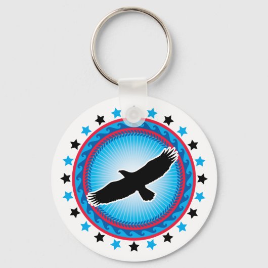 「イーグル」キーチェーン キーホルダー (正面)