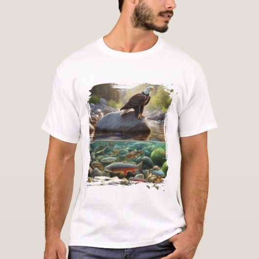 イーグル&ストリームトラウト Tシャツ (正面)