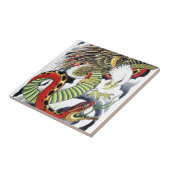 イーグル&スネーク日本のタトゥーデザイン タイル (側面)