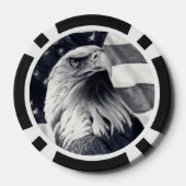 イーグル&フラグトランプのポーカーチップ ポーカーチップ (裏面)