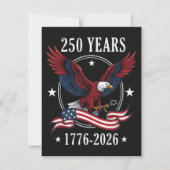イーグル＆フラッグ250周年1776-2026250周年記念 招待状 (裏面)