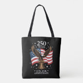 イーグル&フラッグ アメリカ建国250周年 1776-2026 トートバッグ (裏面)