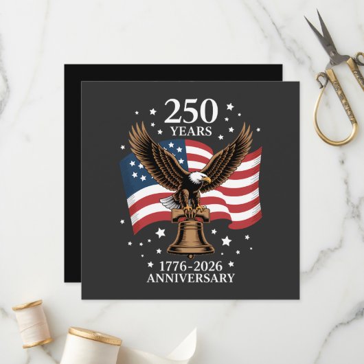 イーグル＆フラッグ アメリカ建国250周年 1776-2026 プログラム (正面/裏面インサイチュ)