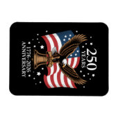 イーグル&フラッグ アメリカ建国250周年 1776-2026 マグネット (横)