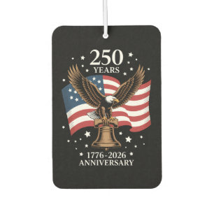 イーグル＆フラッグ アメリカ250周年 1776-2026 カーエアーフレッシュナー
