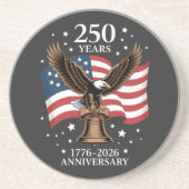 イーグル＆フラッグ アメリカ250周年 1776-2026 コースター (正面)