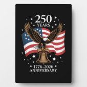 イーグル＆フラッグ アメリカ250周年 1776-2026 フォトプラーク (正面)