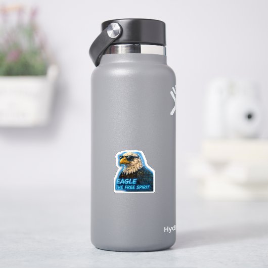 イーグル フリースピリット - 勇敢な野生の精神 アニマ シール (HydroFlask)