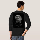 イーグル・フリーダム・パワフル・アニマル 🦅 Tシャツ (裏面フル)