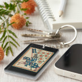 イーグル・ヘラルドライと騎士、中世14世紀 キーホルダー (正面右)