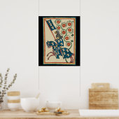 イーグル・ヘラルドライと騎士、中世14世紀 ポスター (キッチン)