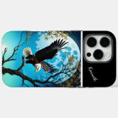 イーグル・ムーンライト・ヴィーユ Case-Mate iPhoneケース (裏面 (横))