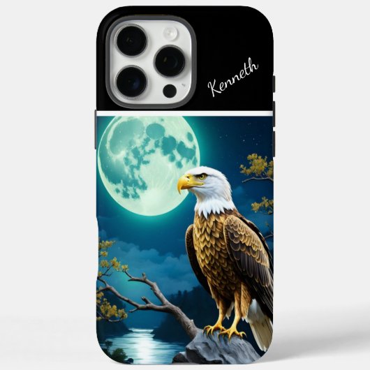 イーグル・ムーンライト・ヴィーユ Case-Mate iPhoneケース (裏面)