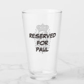 イーグル | 予約済み | 16ozパーソナライズされたリビー岬 タンブラーグラス (裏面)