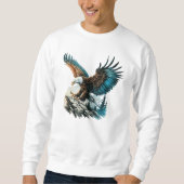 イーグル（水色） スウェットシャツ (正面)