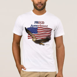 イーグル&米国旗誇りを持ったアメリカTシャツ Tシャツ
