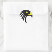 イーグル《鳥》ハヤブサアイコン ラウンドシール (バッグ)