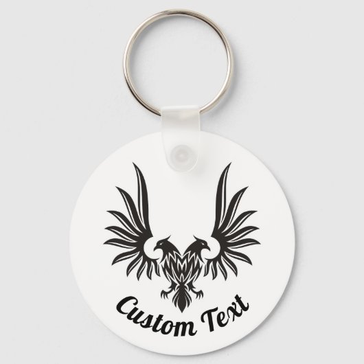 イーグル(2つのヘッドのキーチェーン付き) キーホルダー (正面)