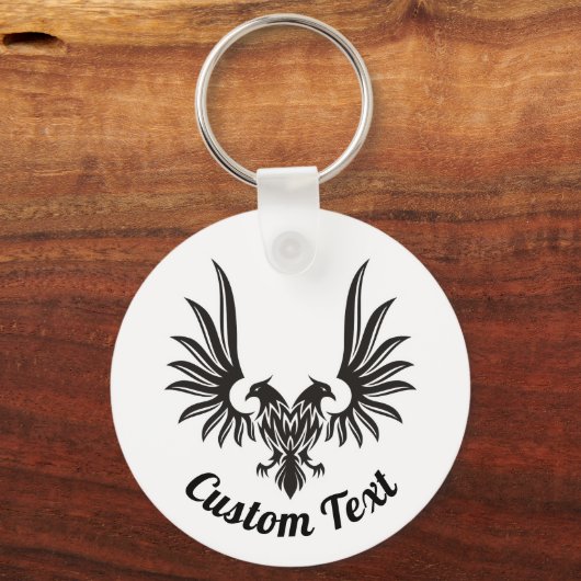 イーグル(2つのヘッドのキーチェーン付き) キーホルダー (正面)