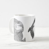 イーグルE9の3本の顔の家庭物語  コーヒーマグカップ (正面左)