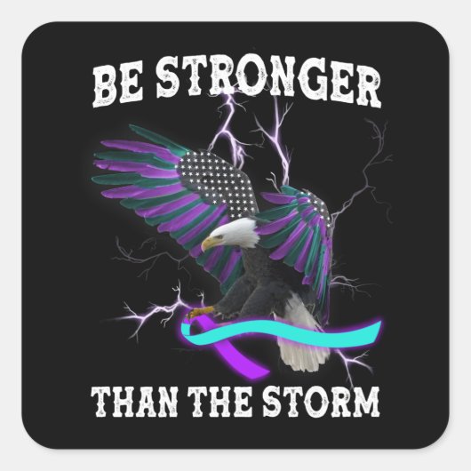 イーグルI衣服ティール(緑がかった色)とパープル自殺防止T- スクエアシール (正面)