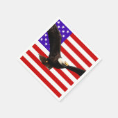 イーグルUSAアメリカ国旗 スタンダードカクテルナプキン (角)