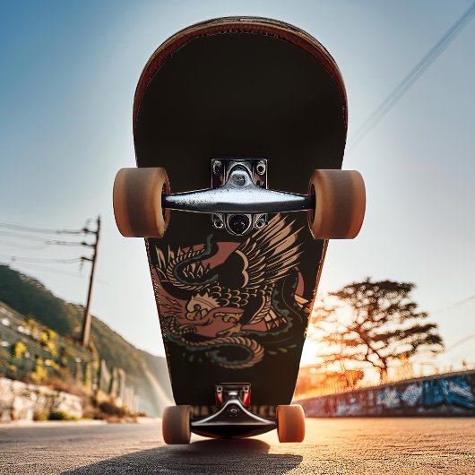 イーグルvsスネークレトロタトゥースタイル名前をカスタムする スケートボード