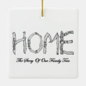 イーグレットE8が高いクリスマス装飾の色をかき立てる セラミックオーナメント (裏面)