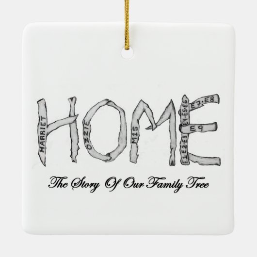 イーグレットE9とエグバートのクリスマスオーナメント セラミックオーナメント (裏面)