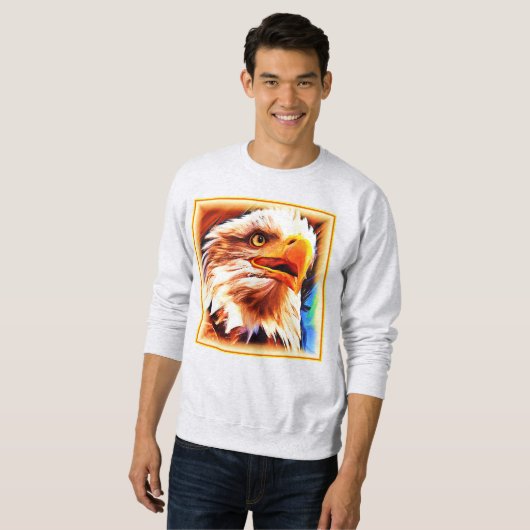 イーグ絵画ルの素晴らし顔の買今 スウェットシャツ (正面フル)