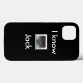 イーサネットネットワークジャックを知っています Case-Mate iPhoneケース (裏面 (横))