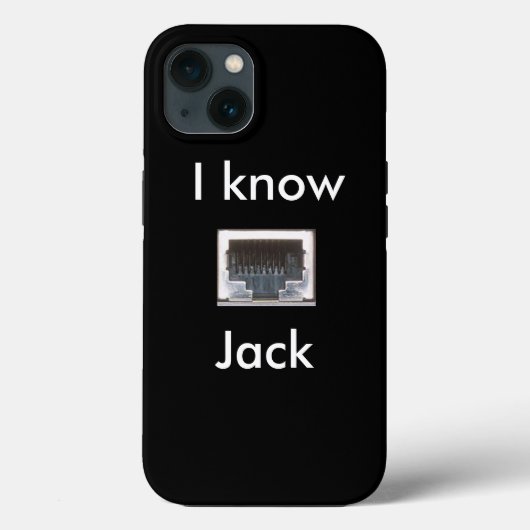 イーサネットネットワークジャックを知っています Case-Mate iPhoneケース (裏面)