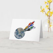 イーサネットネットワーク接続アース カード (黄色い花)