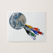 イーサネットネットワーク接続アース ジグソーパズル (横)