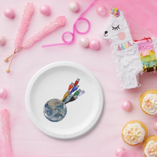 イーサネットネットワーク接続アース ペーパープレート (パーティー)