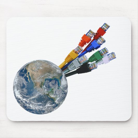 イーサネットネットワーク接続アース マウスパッド (正面)
